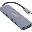 InLine USB 3.2 USB-Typ C Multi Hub (4x USB-A 5Gb/s + USB...