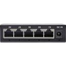 InLine® Gigabit Netzwerk Switch 5-Port, 1Gb/s, Desktop, Metallgehäuse, lüfterlos