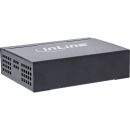 InLine® Gigabit Netzwerk Switch 5-Port, 1Gb/s, Desktop, Metallgehäuse, lüfterlos