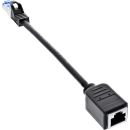 InLine® Patchkabel Verlängerung, RJ45 Protektor,...