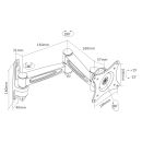 InLine® Wandhalterung, für Monitore bis 69cm (27"), max. 15kg, 2-teiliger Arm