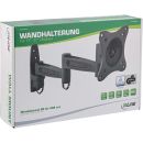 InLine® Wandhalterung, für Monitore bis 69cm (27"), max. 15kg, 2-teiliger Arm