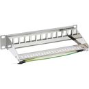 InLine 10" Patchpanel Leerblech 12-fach, für...