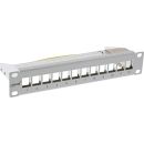 InLine® 10" Patchpanel Leerblech 12x, für...