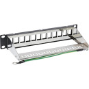 InLine 10" Patchpanel Leerblech 12-fach, für...