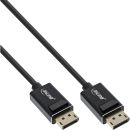 InLine® DisplayPort 2.0 Kabel, 8K4K UHBR, schwarz, vergoldete Kontakte, 1m