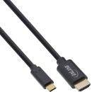 InLine USB Display Kabel, USB Typ-C Stecker zu HDMI...