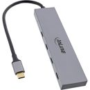 InLine USB 3.2 Gen.2 Hub (10Gb/s), USB Typ-C zu 4 Port...