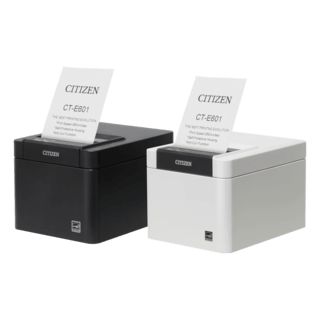 Citizen CT-E601, USB, USB-Host, BT, 8 Punkte/mm (203dpi), Cutter, schwarz