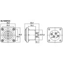 NEUTRIK-SPEAKON-Einbaubuchse NLT4MPXX