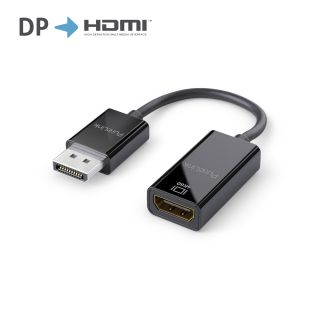 Premium Active 4K DisplayPort/HDMI Portsaver Adapter, schwarz