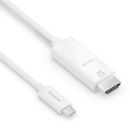 Premium Active 4K USB-C / HDMI Kabel - 2.00m, weiß