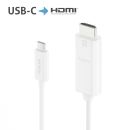 Premium Aktives 4K USB-C / HDMI Kabel ? 2,00m, wei