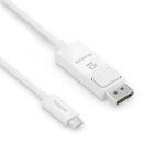 Premium 4K USB-C / DisplayPort Kabel – 1,50m,...