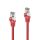 Cat.6a Patchkabel, RJ45, S/FTP, LSZH – 0,50m, rot