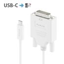 Premium Aktives 2K USB-C / DVI Kabel – 2,00m,...