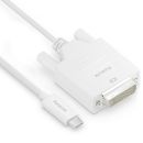 Premium Aktives 2K USB-C / DVI Kabel – 1,50m,...