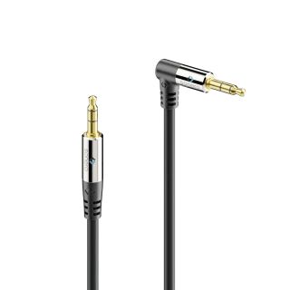 Premium 3,5mm Klinke Stereo Audio Kabel mit Winkelstecker – 0,50m