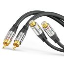 2x RCA Stereo Audio Verlängerung 10.0m