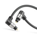 Premium optisches S/PDIF Toslink Kabel mit Winkelsteckern...