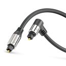 Premium optisches S/PDIF Toslink Kabel mit Winkelstecker – 20,00m