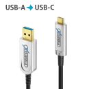 USB 3.2 USB-C / USB-A AOC Glasfaserkabel, 50.00m