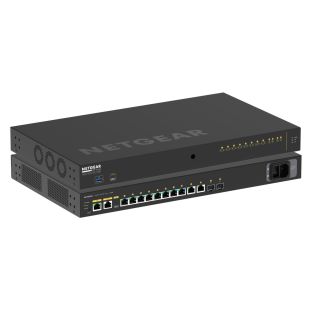 NETGEAR AV Line Managed Switch 8x 1G Utra90 PoE++ 802.3bt 720W, 2x 1G und 2x SFP+ M4250-10G2XF-PoE++