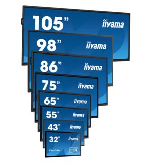 iiyama ProLite IDS, iiSignage, 24/7, 217,4cm (85,6), 4K, RS232, Ethernet, WLAN, Android, Kit (RS232), schwarz