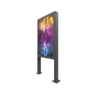 Hochformat Outdoor-Kiosk 75" Samsung OHF