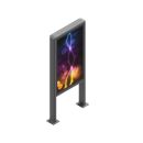 Hochformat Outdoor-Kiosk 75" Samsung OHF