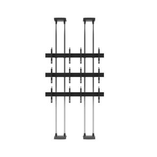 Boden-Decken-Halterung, modular 2x3, für 42-47" Bildschirme