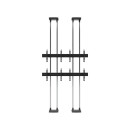 Boden-Decken-Halterung für 4x 42-47" Bildschirme