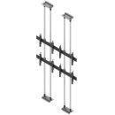 edbak - Video Wall Bolt Down Floor-to-Ceiling Mount, modular 2x2, für 42"-47" Bildschirme, quer