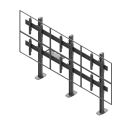 edbak - Video Wall Bolt Down Stand, modular 3x2, für 42"-47" Bildschirme, quer