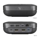 10-in-1 USB-C Speaker Dock - Integrierte Freisprecheinrichtung, 2x HDMI 2.0 4K60, USB-C 3.2 Gen2 100W PD 10Gbps, 4x USB, 1x Ethernet