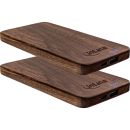 2er InLine® woodplate, USB Powerbank 5.000mAh, mit...