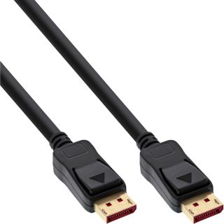 InLine® DisplayPort 1.4 Kabel, schwarz, vergoldete Kontakte, 1m