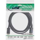 InLine® DisplayPort 1.4 Kabel, schwarz, vergoldete Kontakte, 1m