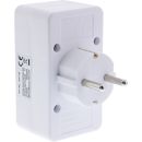 InLine® Steckdosenadapter, Schutzkontakt Stecker an...