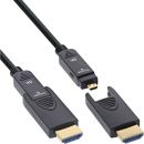 InLine® HDMI AOC Kabel, Ultra High Speed HDMI, 8K4K, Stecker abnehmbar, 10m