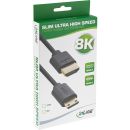 InLine® Slim Ultra High Speed HDMI Kabel, 8K4K, A St....