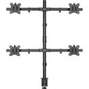 InLine® Tischhalterung, für 4x LCD-/LED-Display...