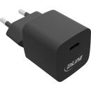 InLine® USB Netzteil, GaN Ladegerät Single USB-C, 33W, schwarz