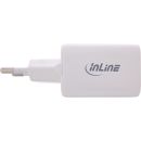 InLine® Power Delivery + Quick Charge USB Netzteil, 33W, USB-A + USB-C, weiß