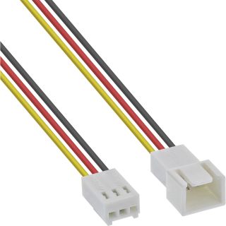 InLine® Lüfterkabel Verlängerung, 3pol Molex Stecker / Buchse, 2m