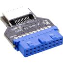 InLine® USB 3.0 Mainboard zu USB 3.2 Typ-E Key-A...