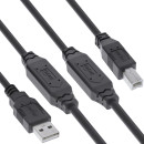 InLine® USB 2.0 Aktiv-Kabel, USB-A Stecker zu USB-B...