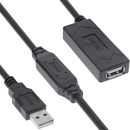 InLine® USB 2.0 Aktiv-Verlängerung, USB-A...