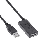 InLine® USB 2.0 Aktiv-Verlängerung, USB-A...