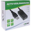 InLine® USB 2.0 Aktiv-Verlängerung, USB-A Stecker/Buchse, 5m